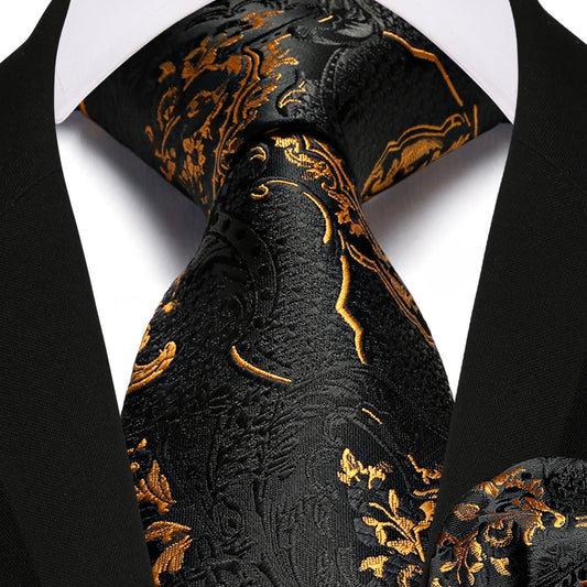 Hisdern Gold Floral Wedding Accessories Set
