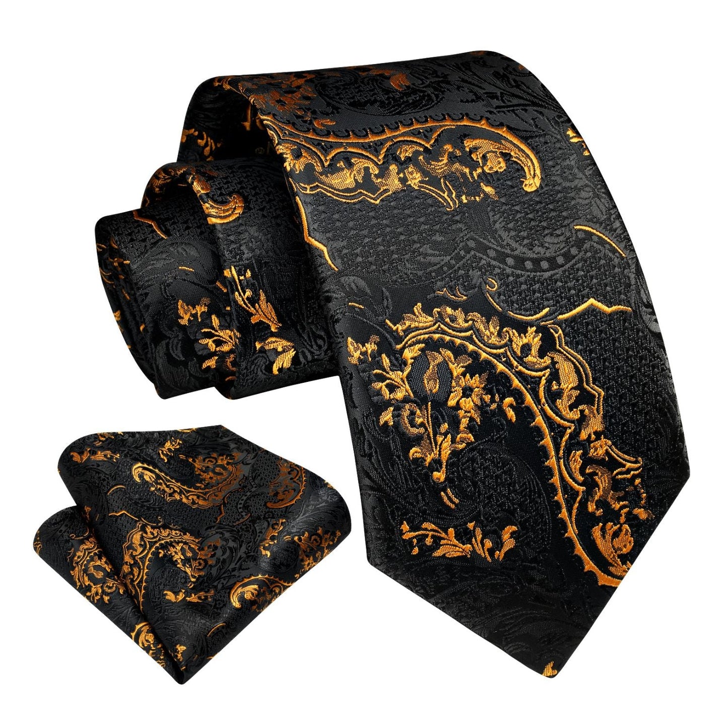 Hisdern Gold Floral Wedding Accessories Set