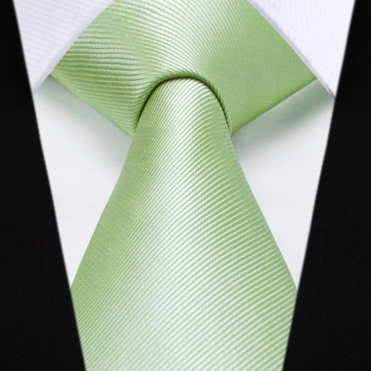 Hisdern Sage Green Solid Wedding Accessories Set