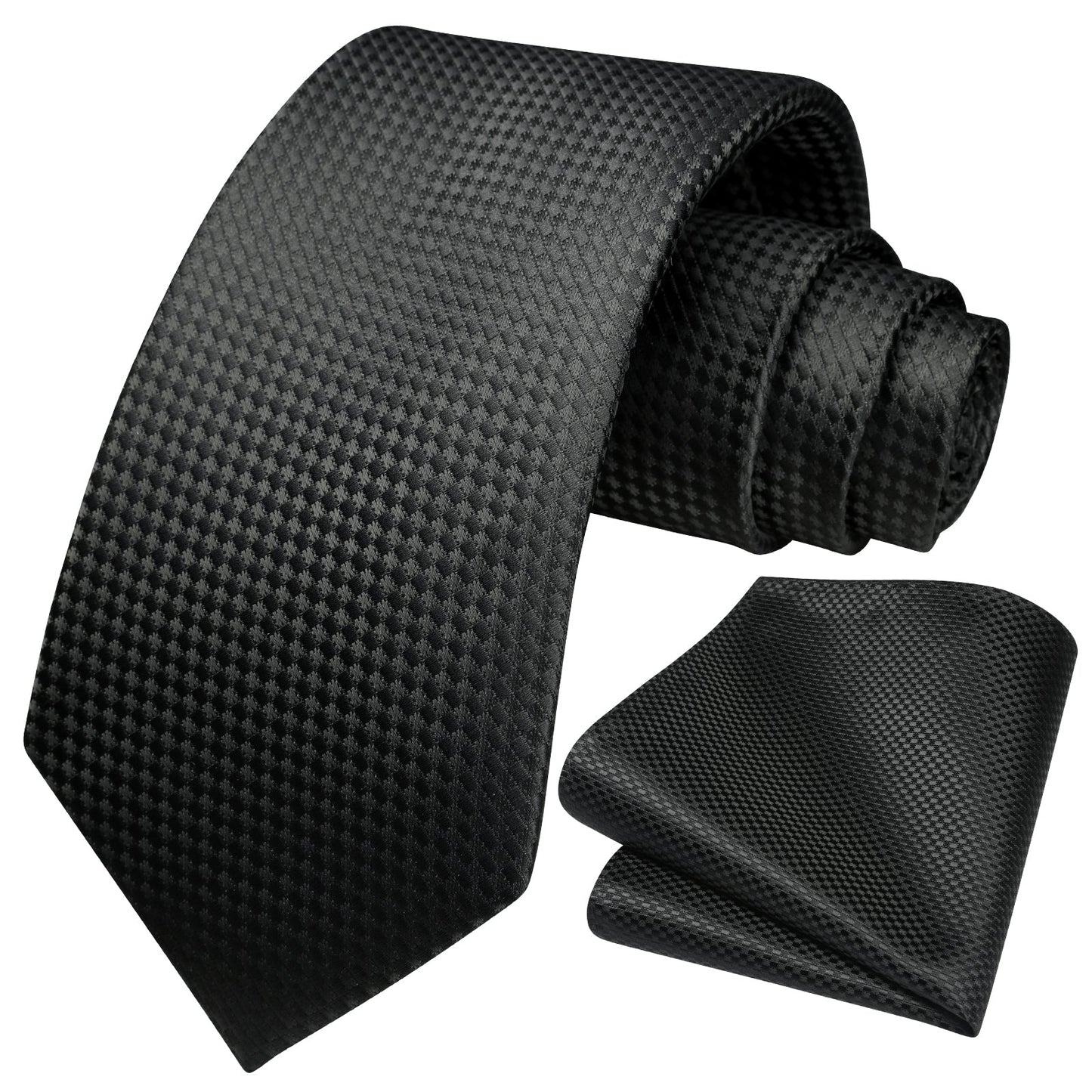 Hisdern Sage Green Houndstooth Wedding Tie Set