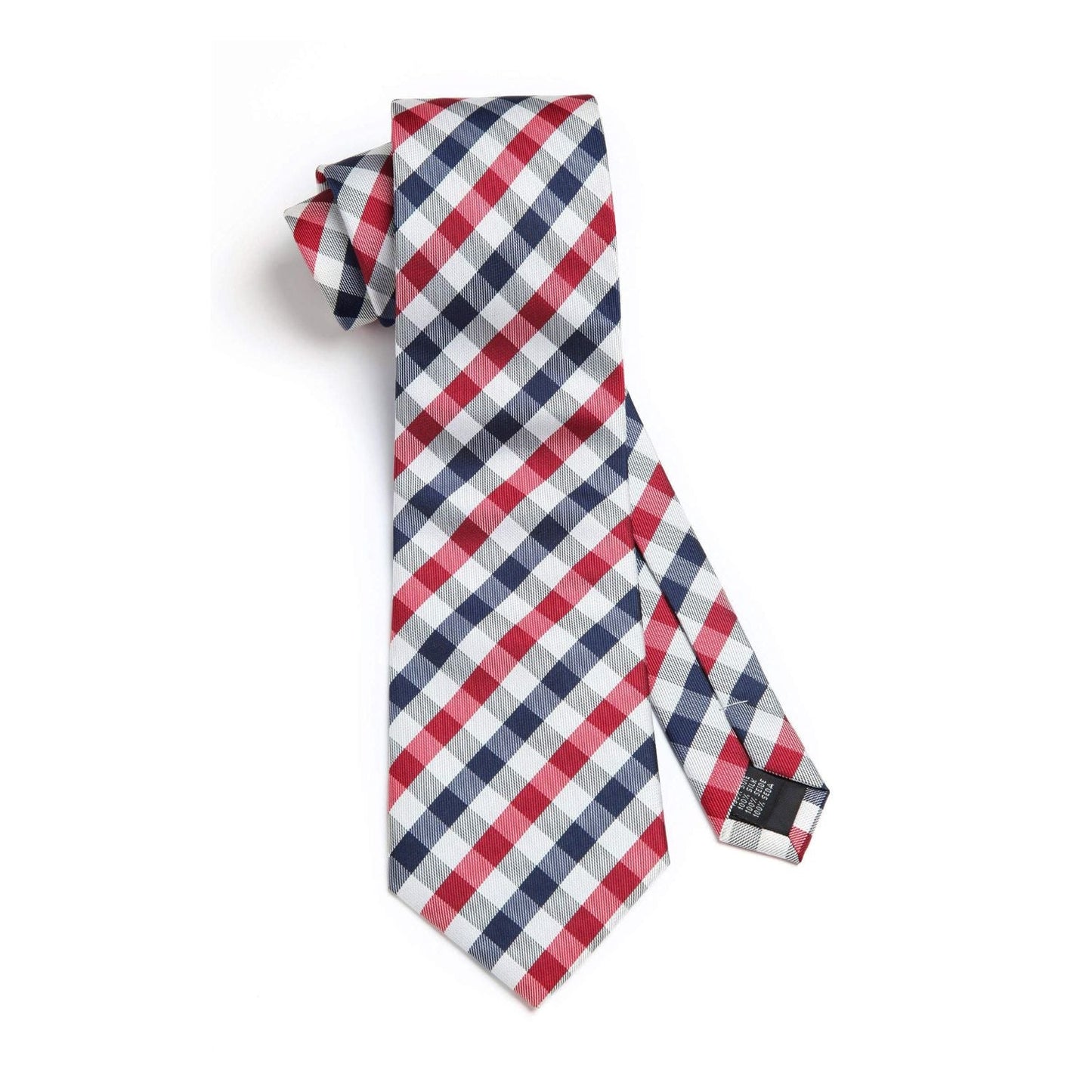 Hisdern Red Plaid Wedding Accessories Set