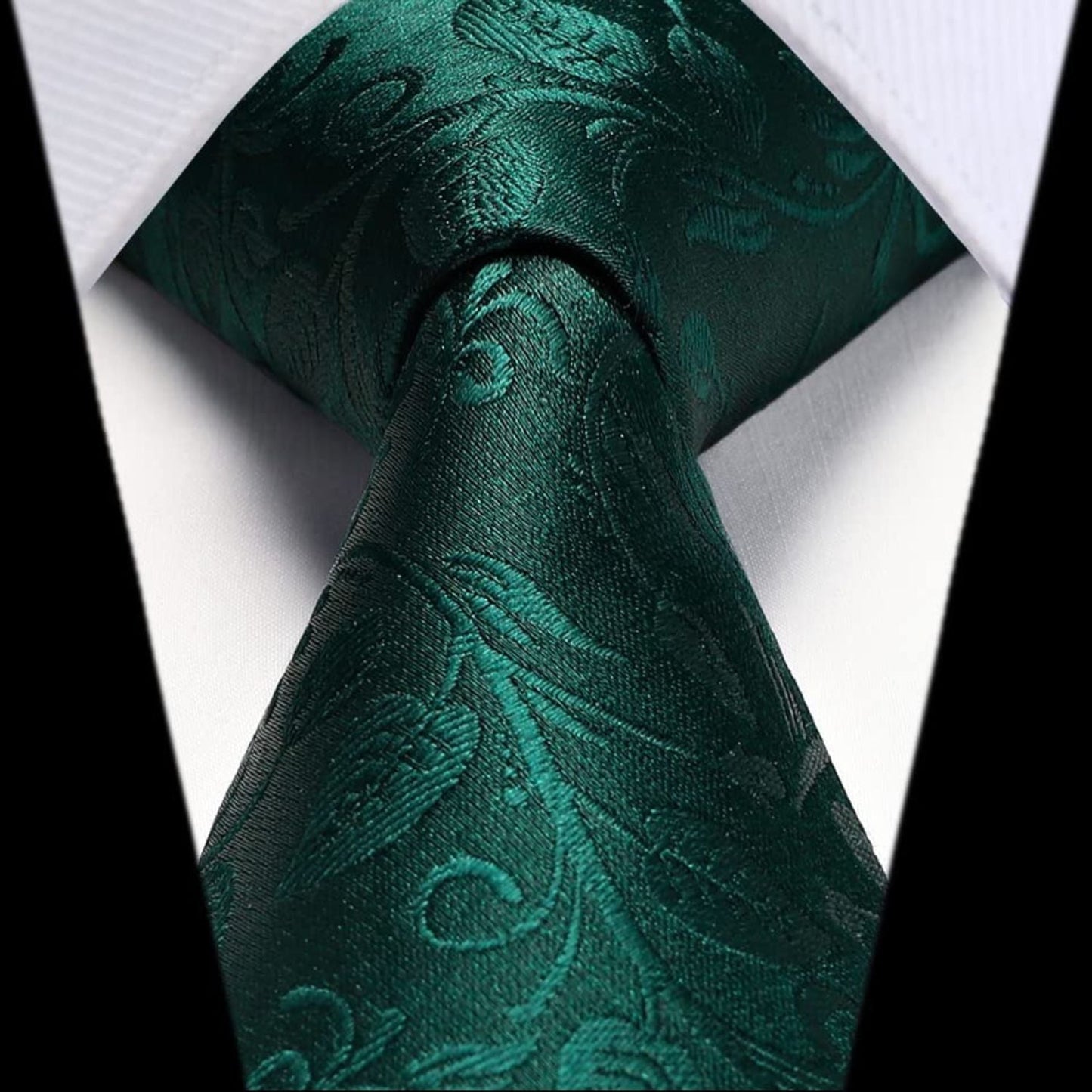 Hisdern Green Floral Wedding Accessories Set