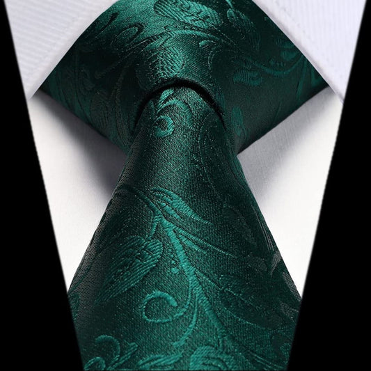 Hisdern Green Floral Wedding Accessories Set