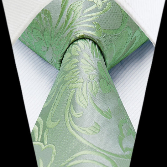 Hisdern Green Floral Wedding Accessories Set