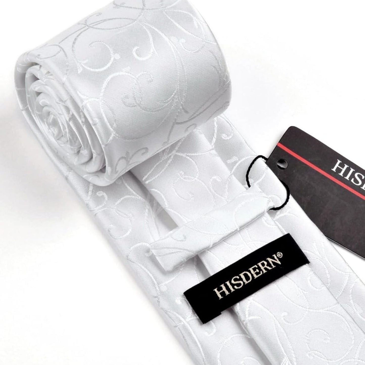 Hisdern White Floral Wedding Accessories Set With Clip