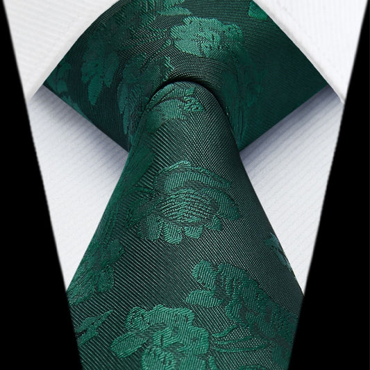 Hisdern Green Floral Wedding Accessories Set
