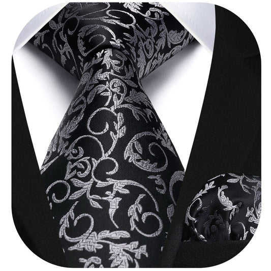 Hisdern Sliver Floral Wedding Accessories Set