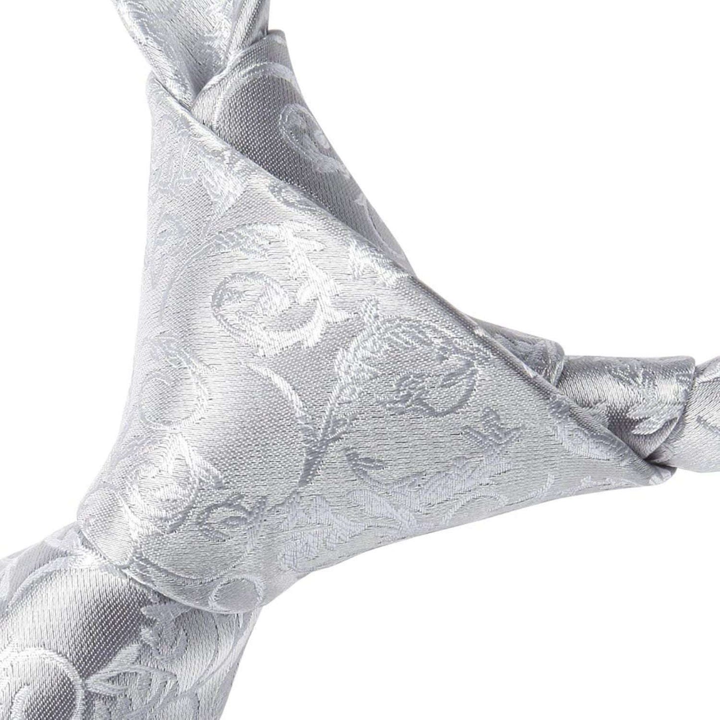 Hisdern Silver Floral Wedding Accessories Set With Clip