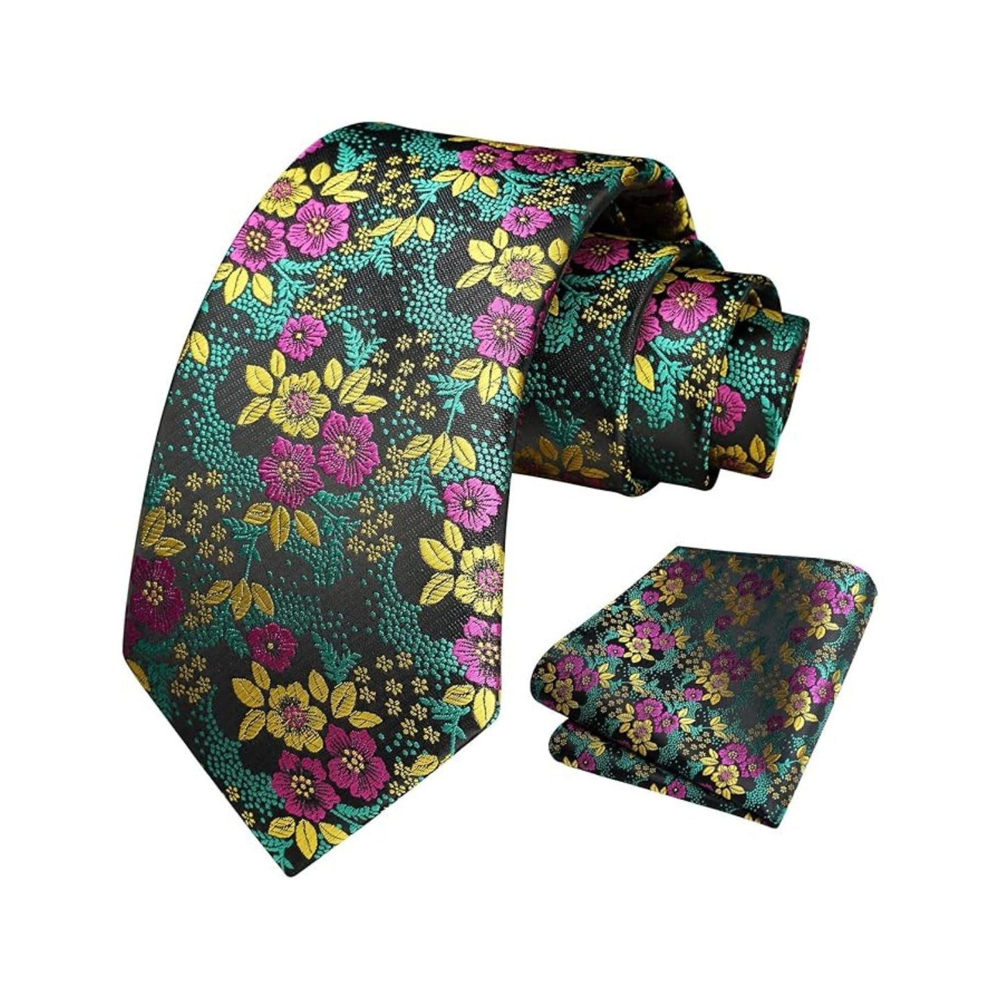 Hisdern Purple Yellow Wedding Accessories Set