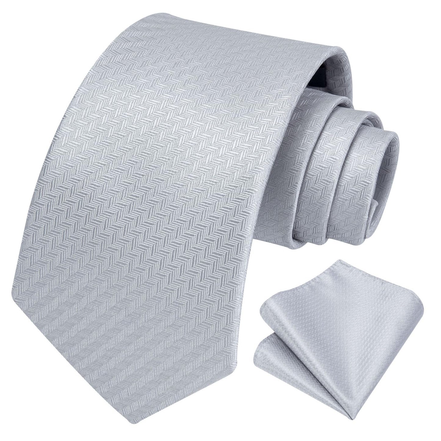 Hisdern Sage Green Houndstooth Wedding Tie Set