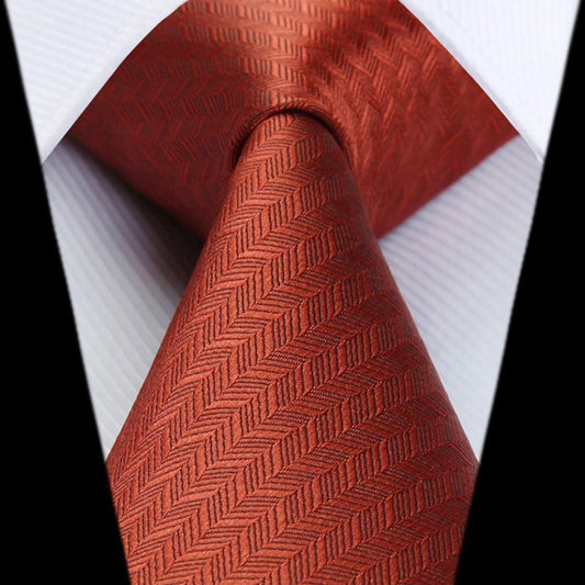 Hisdern Burnt Orange Houndstooth Wedding Accessories Set
