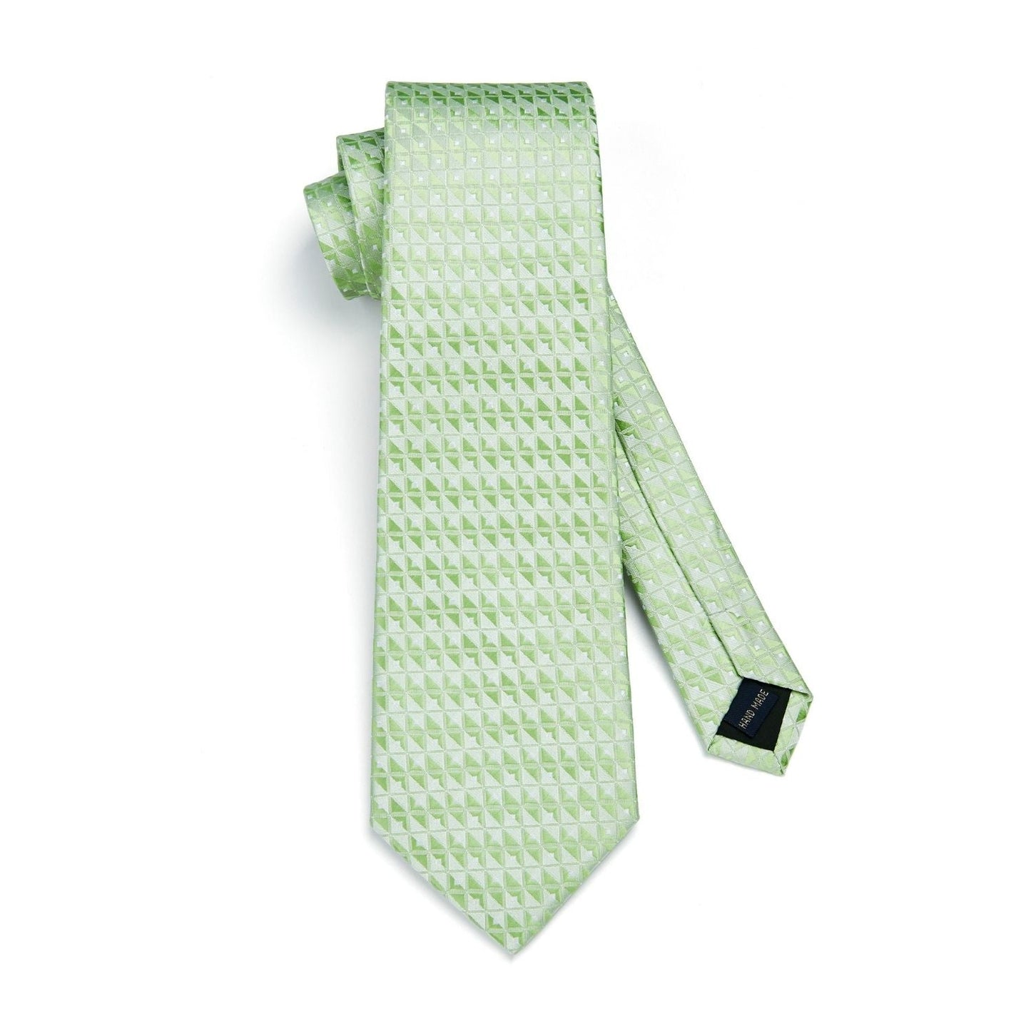 Hisdern Sage Green Plaid Wedding Accessories Set