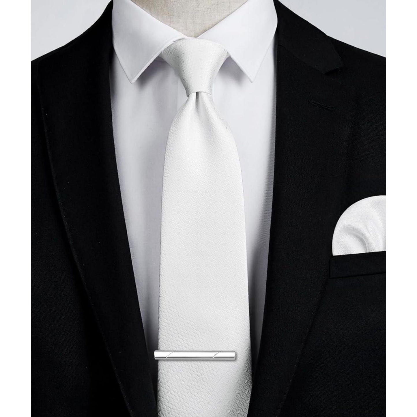 Hisdern White Polka Dot Wedding Accessories Set With Clip