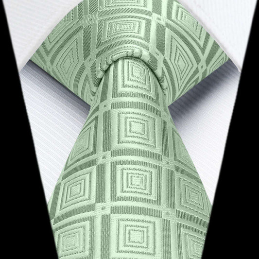 Hisdern Green Plaid Wedding Accessories Set