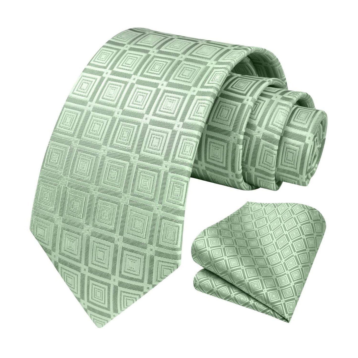 Hisdern Green Plaid Wedding Accessories Set