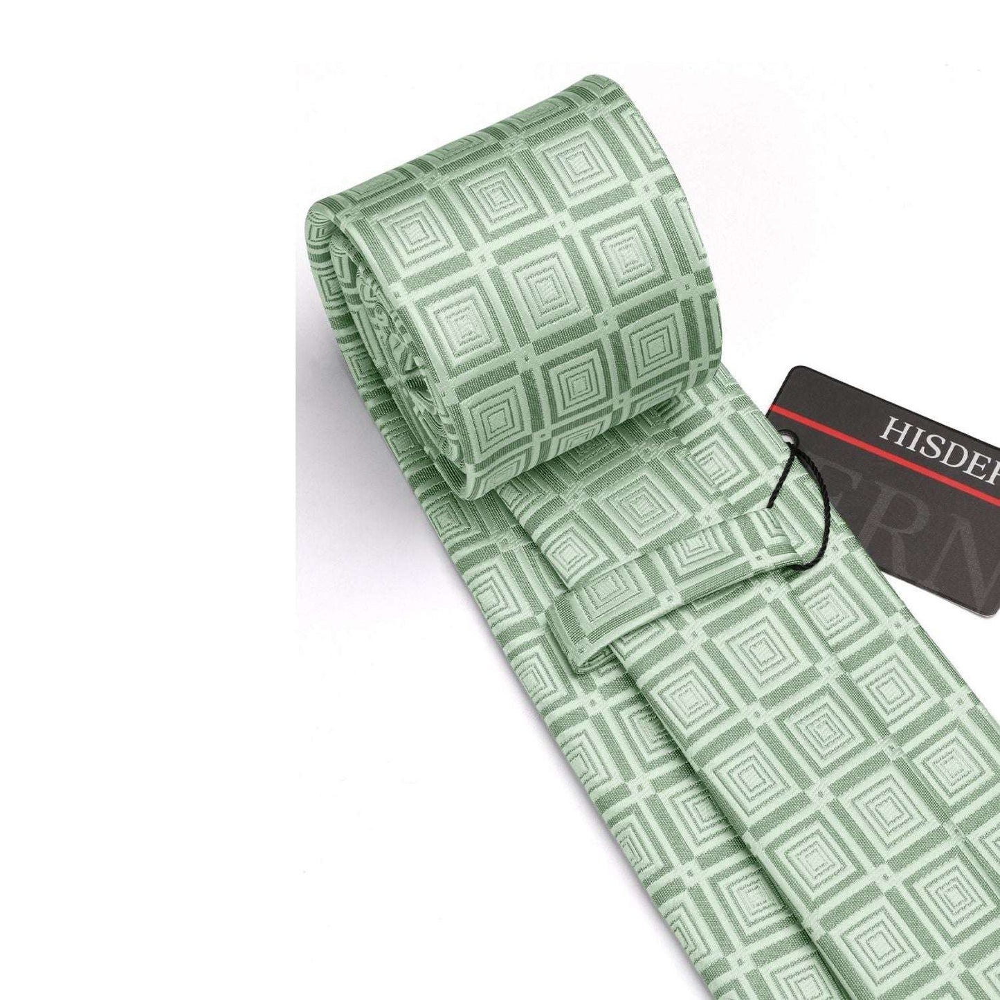 Hisdern Green Plaid Wedding Accessories Set