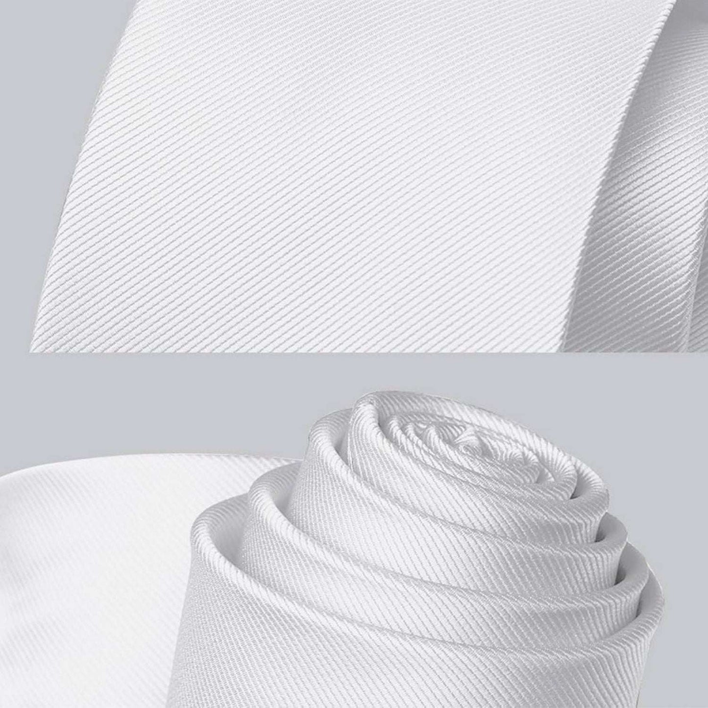 Hisdern White Solid Wedding Accessories Set With Clip