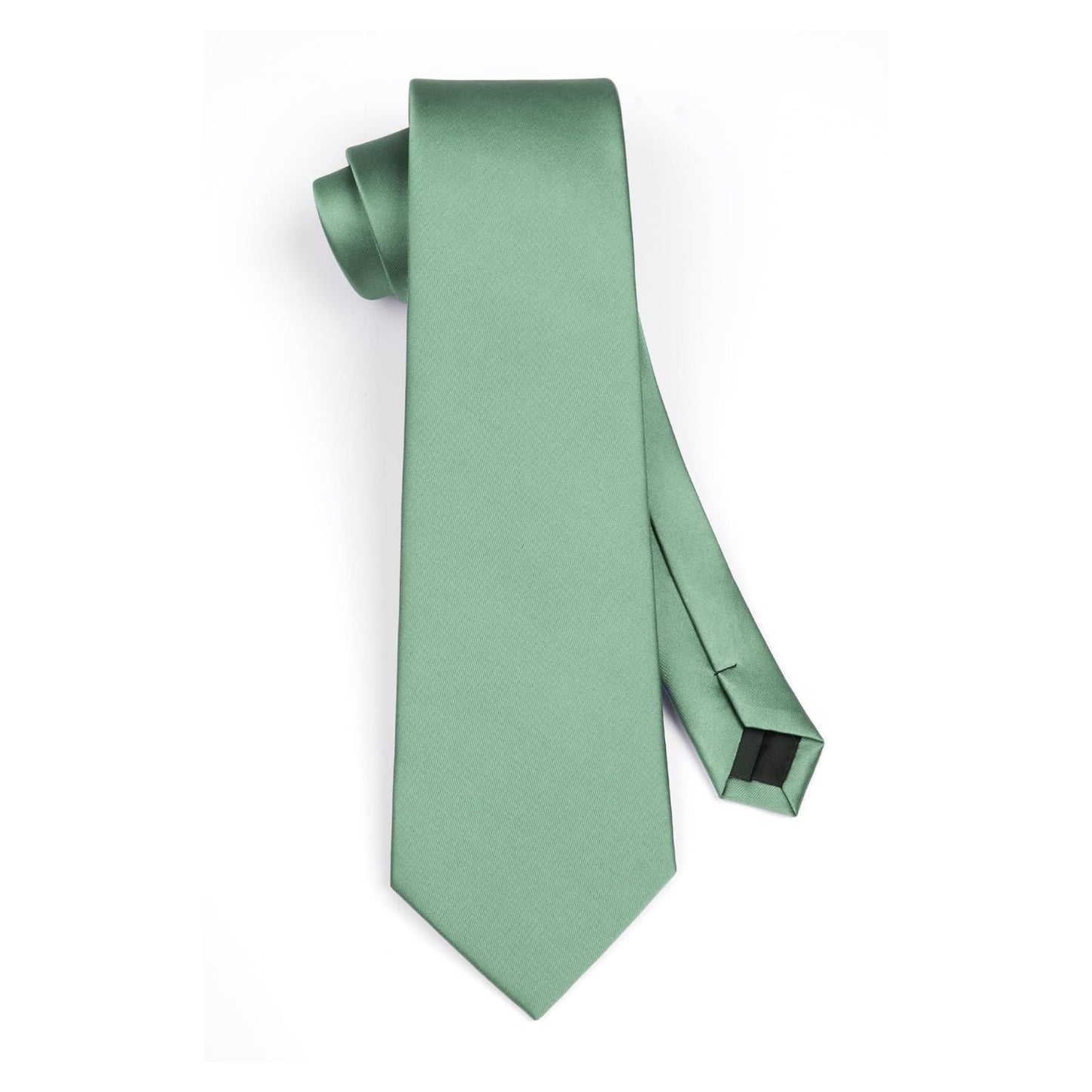 Hisdern Sage Green Solid Wedding Accessories Set With Clip