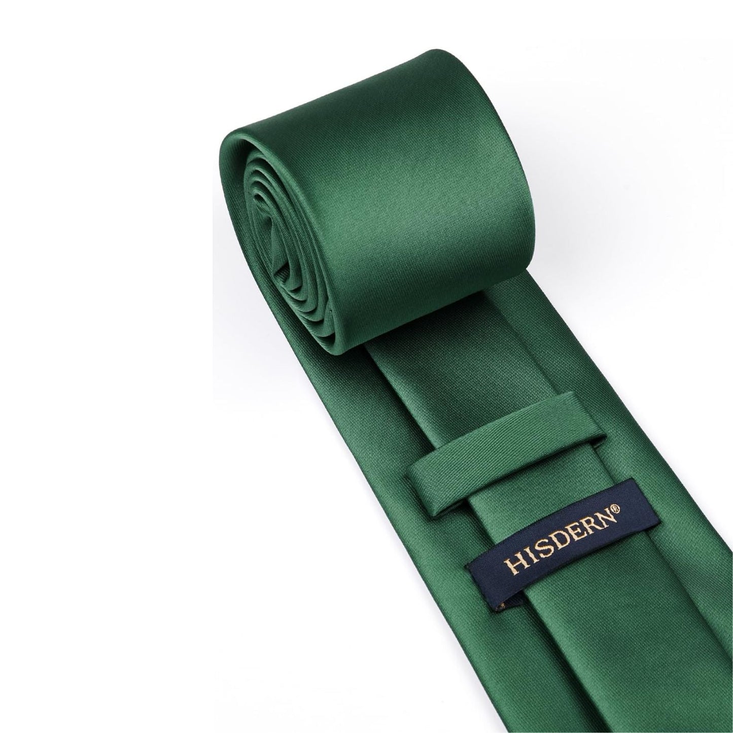 Hisdern Matte Green Solid Wedding Accessories Set With Clip
