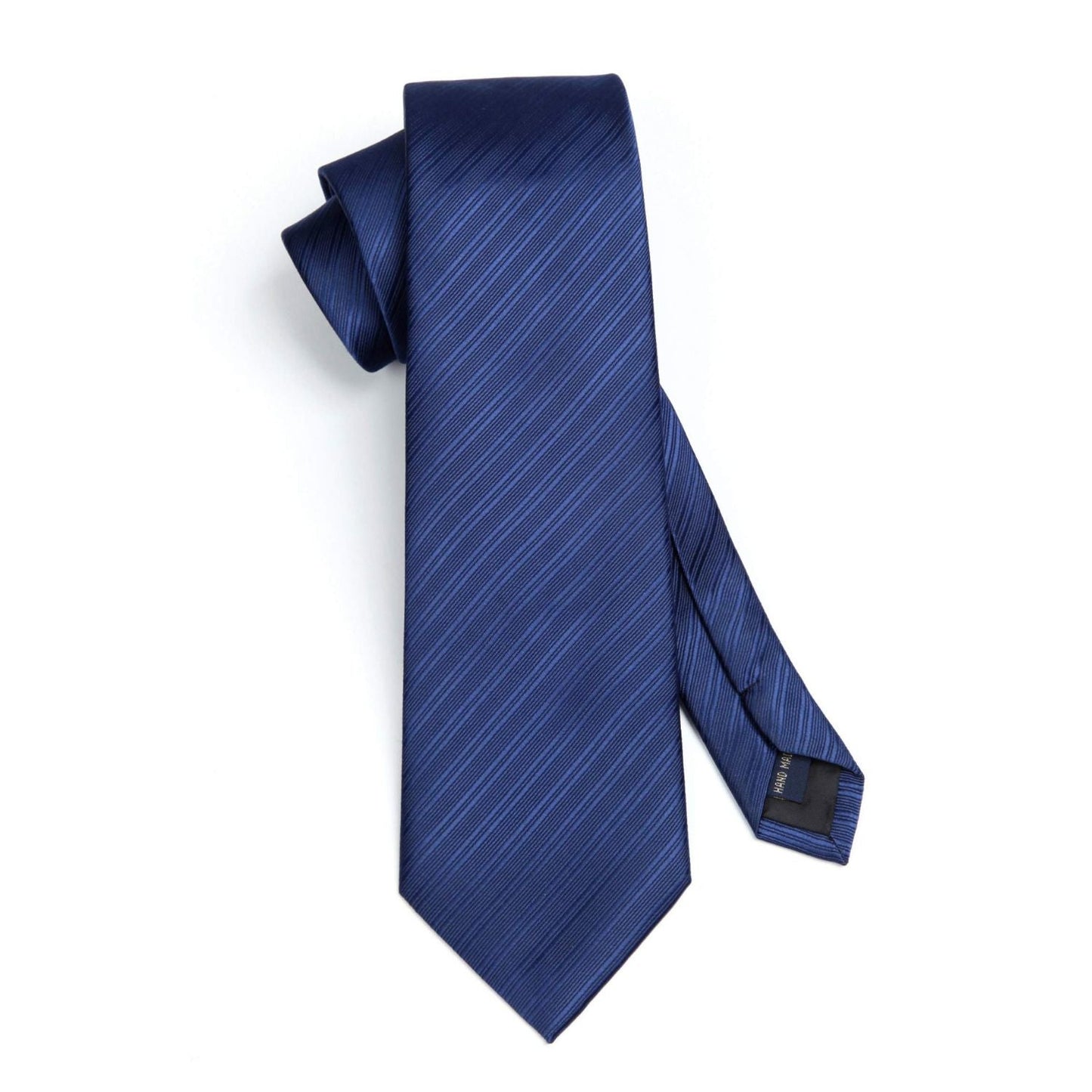 Hisdern Navy Blue Striped Wedding Accessories Set