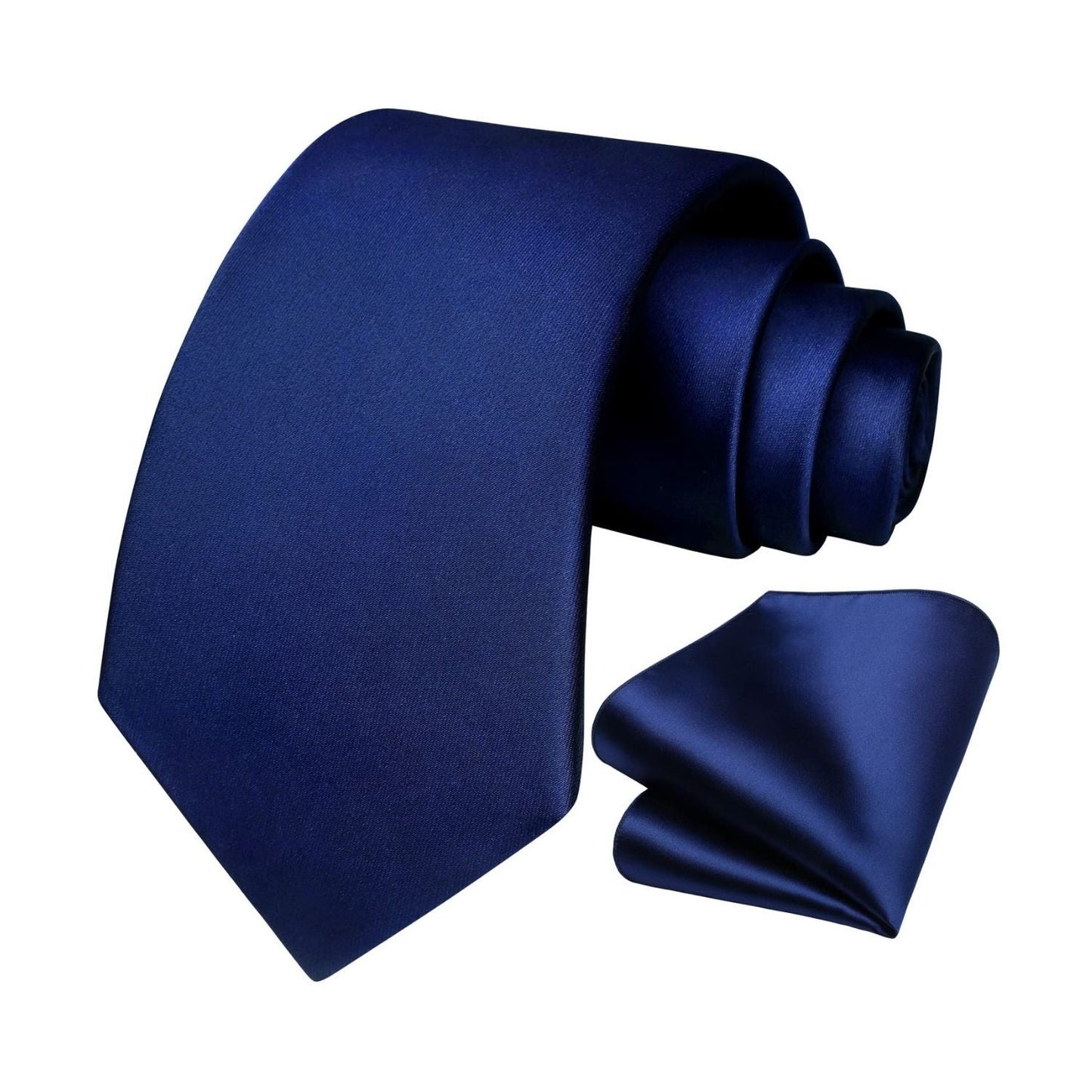 Hisdern Hot Pink Solid Men’s Tie Set for Formal & Wedding