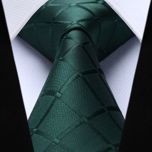 Hisdern Green Plaid Wedding Accessories Set
