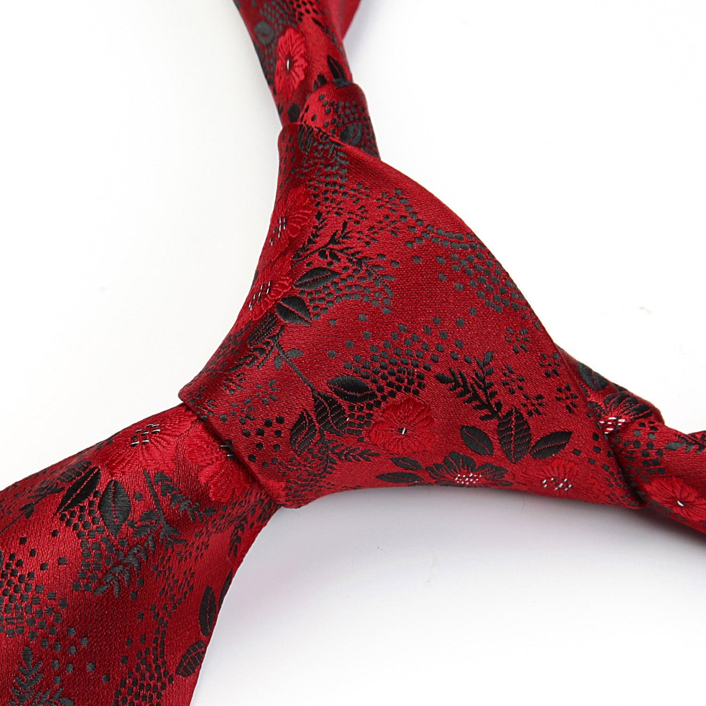 Hisdern Red Floral Wedding Accessories Set