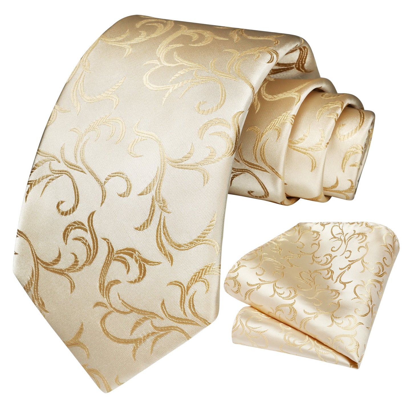 Hisdern Gold Floral Wedding Accessories Set