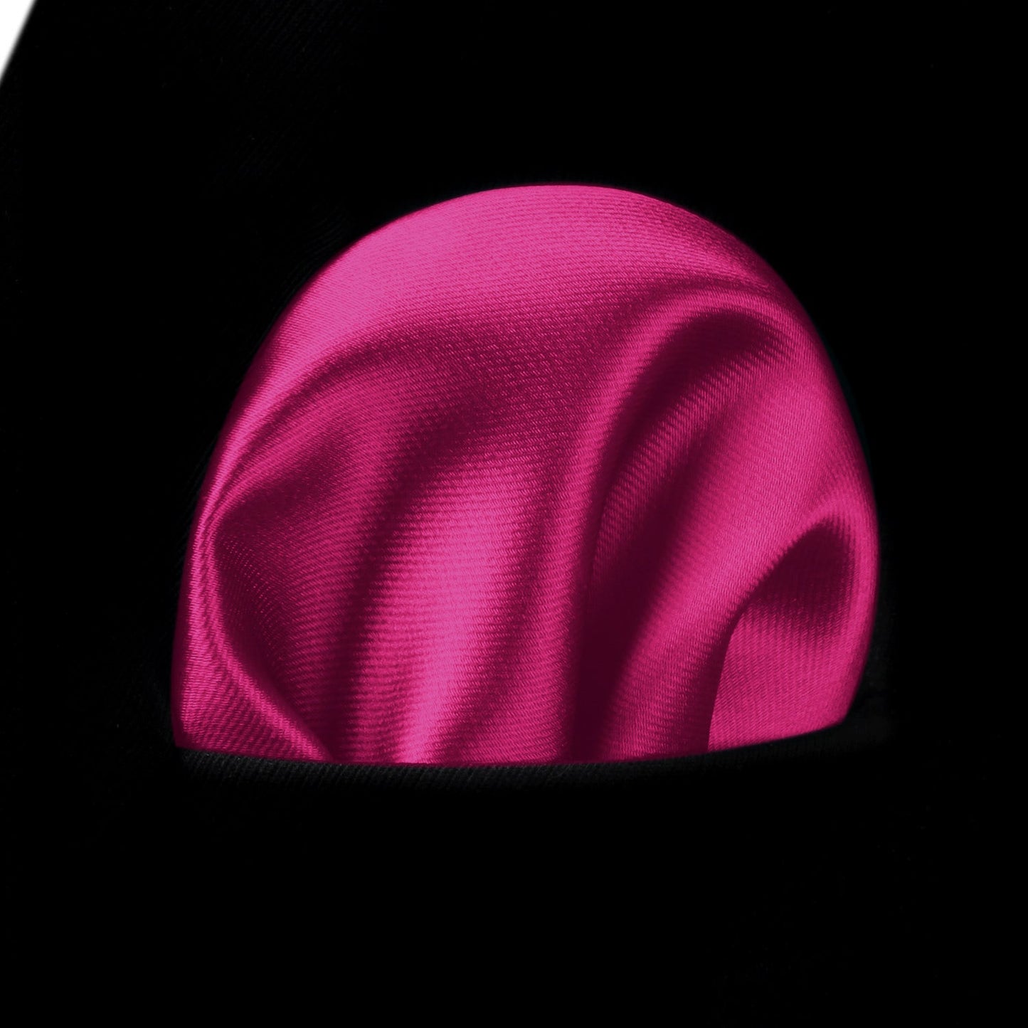 Hisdern Hot Pink Solid Men’s Tie Set for Formal & Wedding