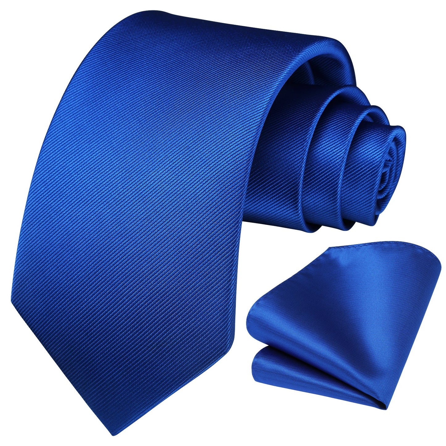 Hisdern Royal Blue Striped Business Tie Set