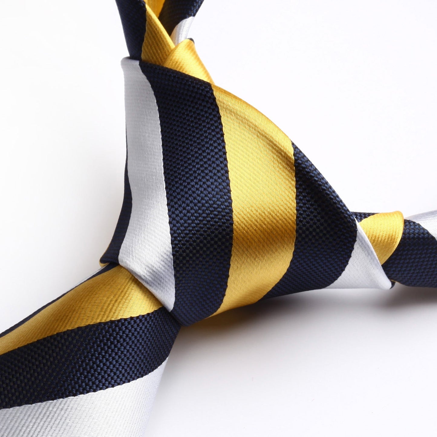 Hisdern Yellow Striped Business Tie Set