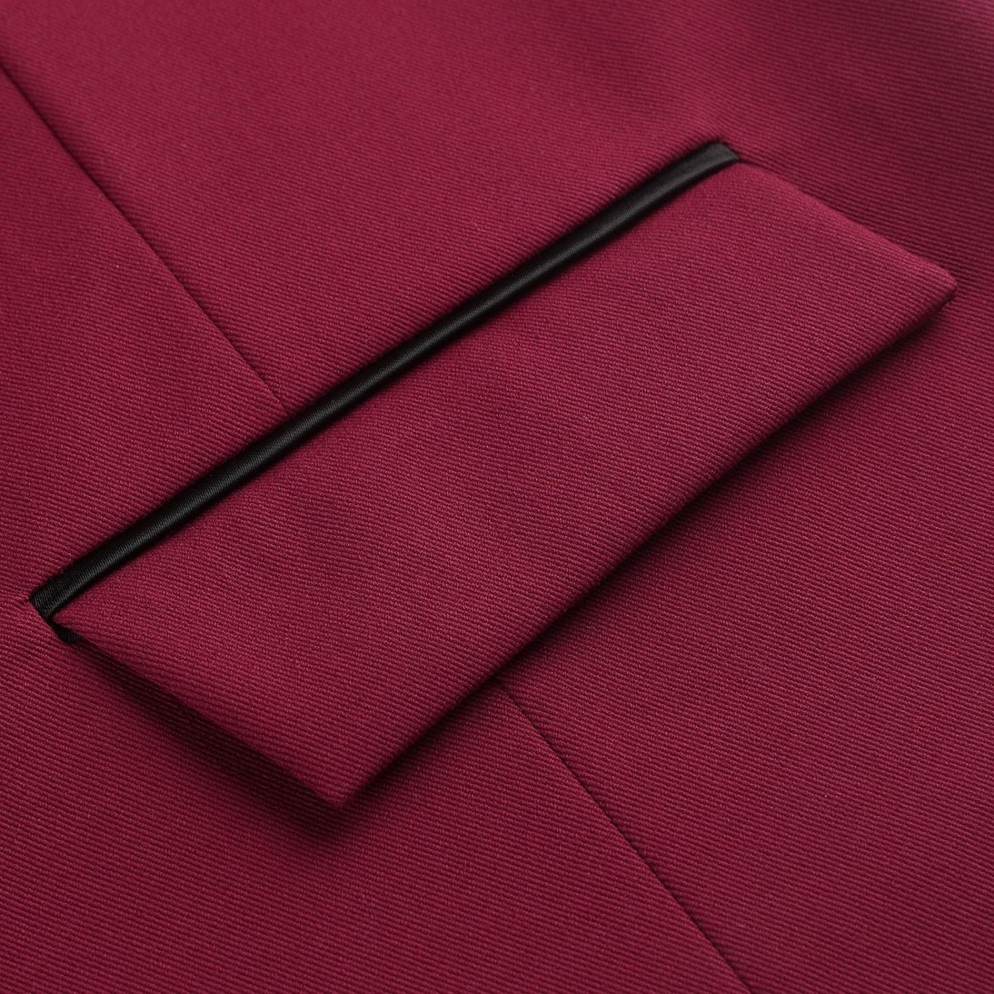 Hisdern Men's Red Satin Suit Vest Formal Wear