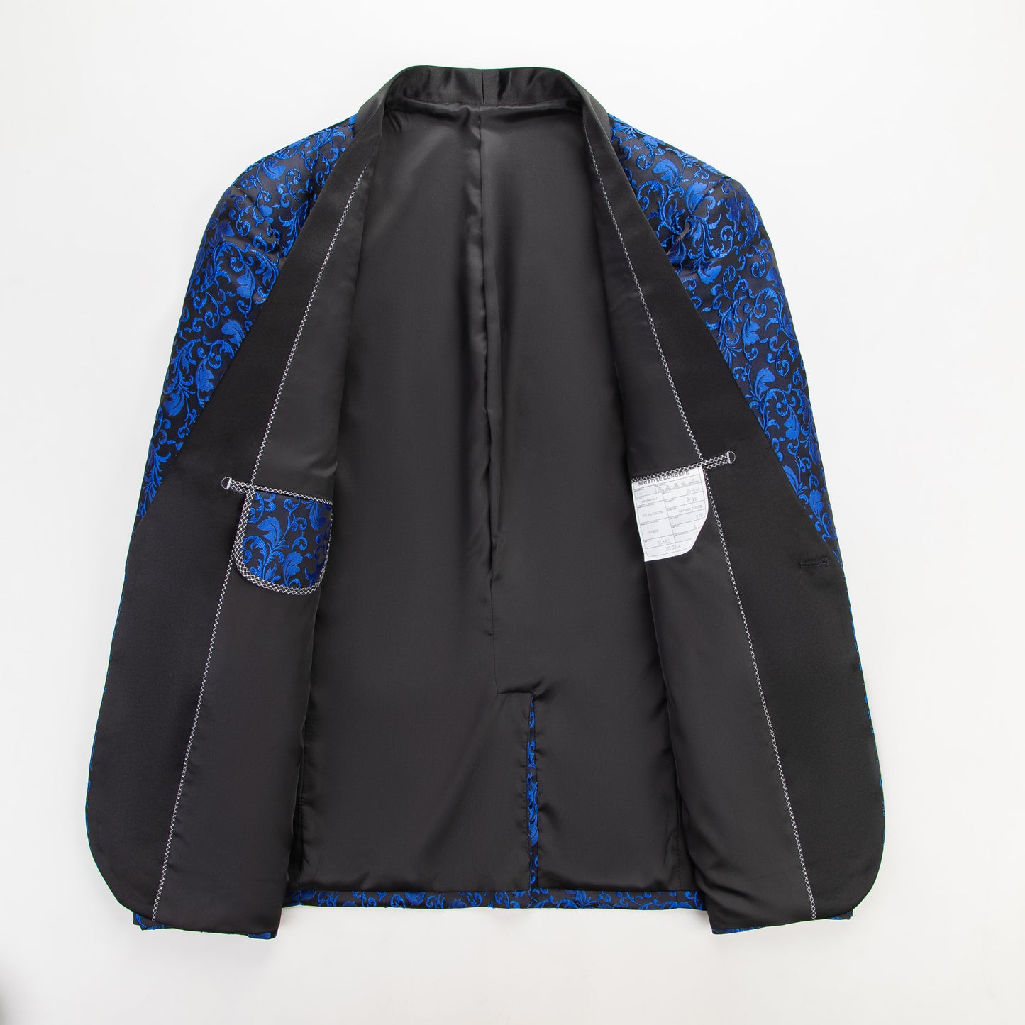 Men's 2 Piece Suits Jacquard Tuxedo Royal Blue Color