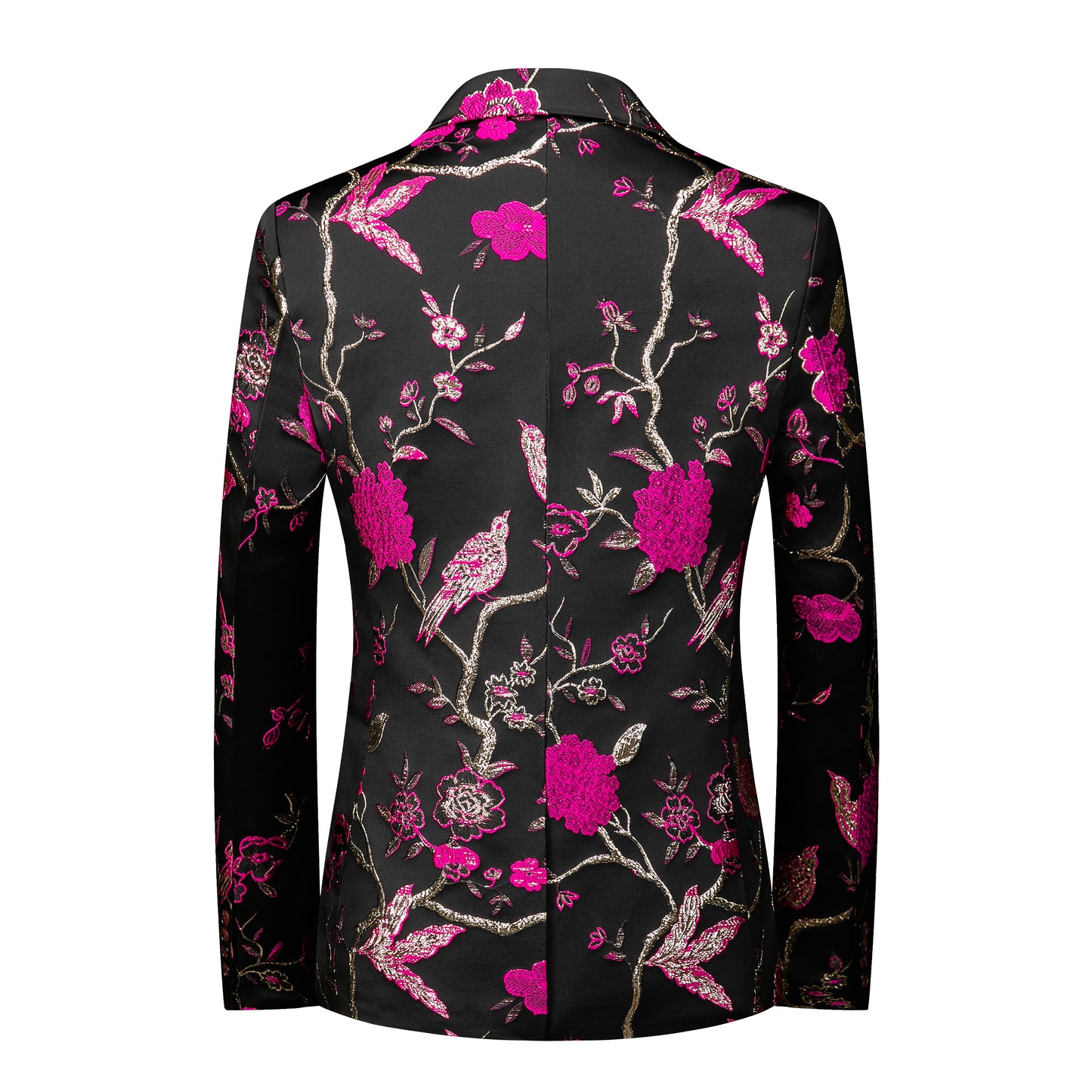Men's Embroidered 2 Piece Suit Pink Color