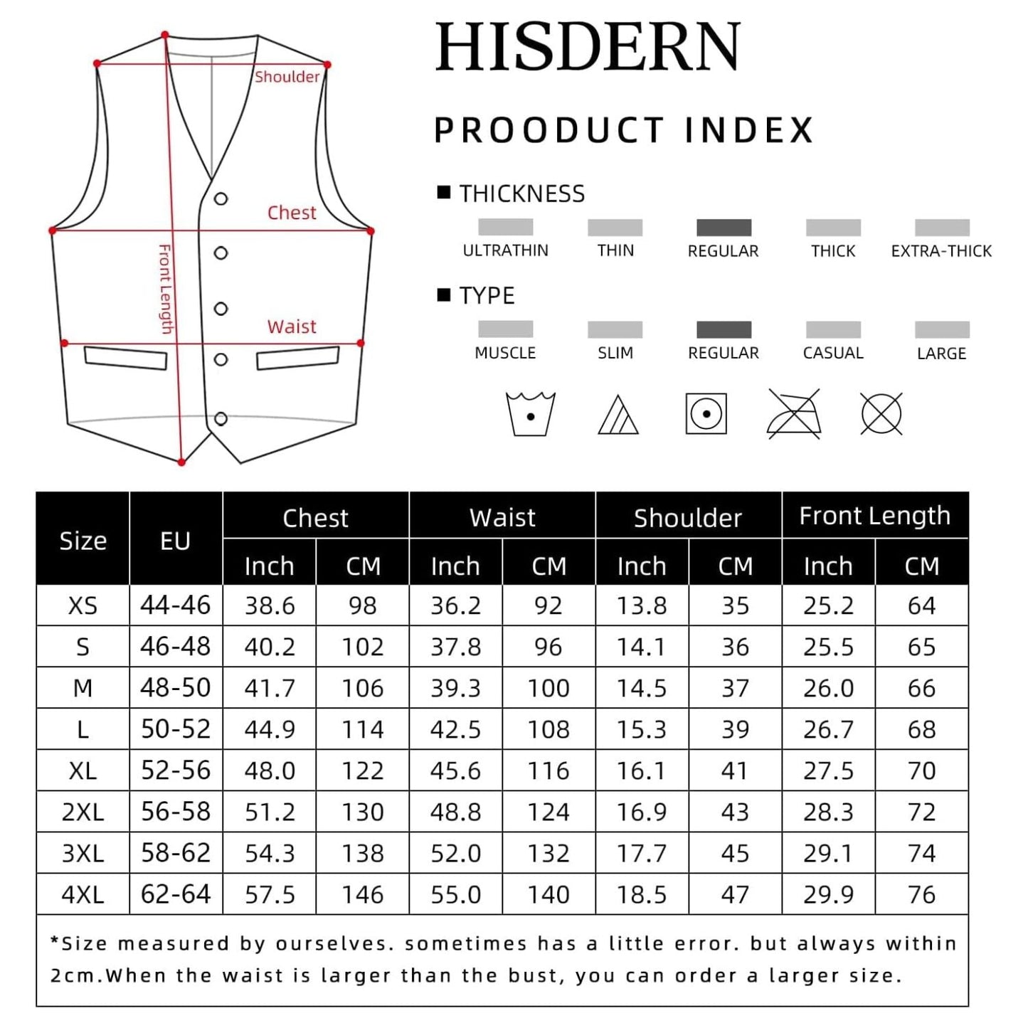 Hisdern Men's Khaki Satin Suit Vest Formal Wear