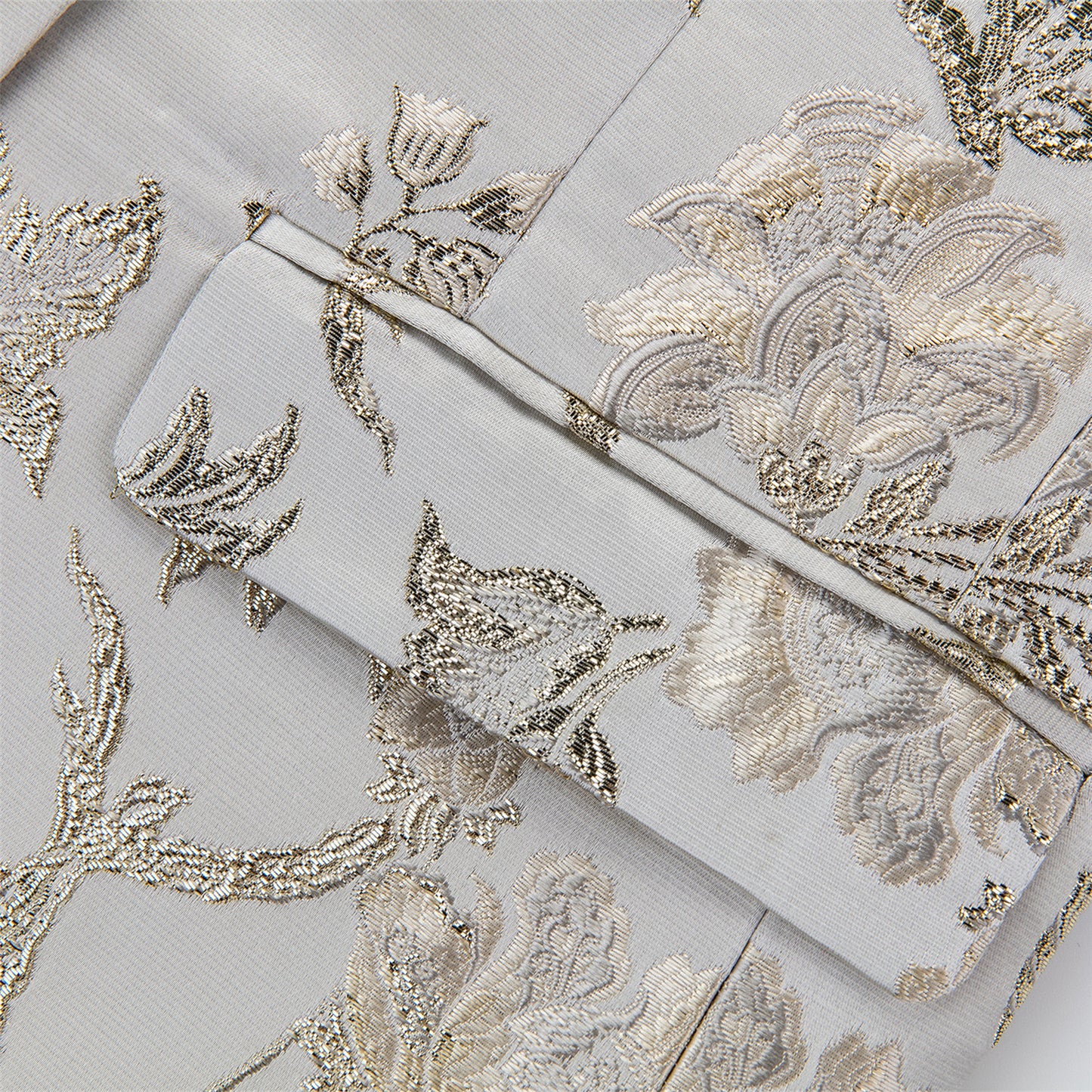 Men's Embroidered 2 Piece Suit White Color
